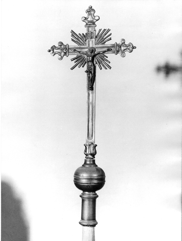 Cristo crocifisso (croce processionale) - ambito laziale (sec. XVIII)