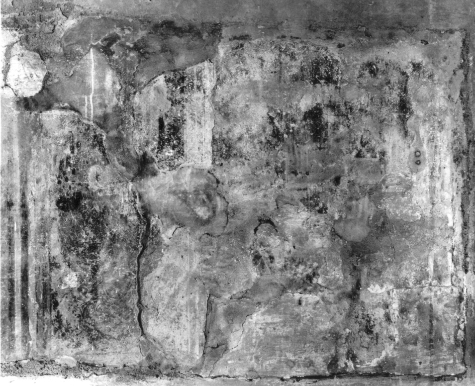 Santo (dipinto, frammento) - ambito laziale (sec. XV)