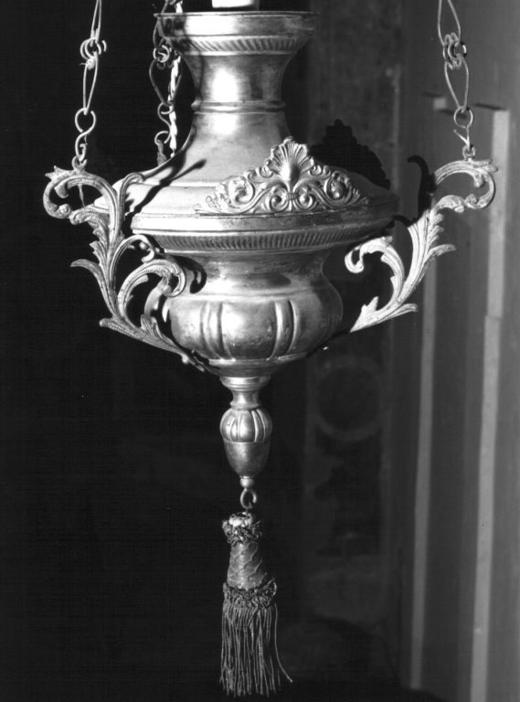 lampada pensile - ambito laziale (sec. XIX)