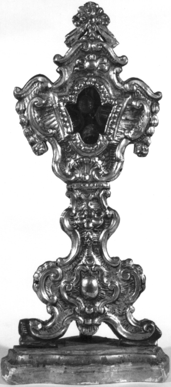 reliquiario - a ostensorio - ambito laziale (sec. XVIII)