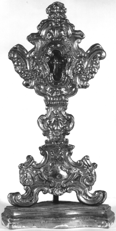reliquiario - a ostensorio - ambito laziale (sec. XVIII)