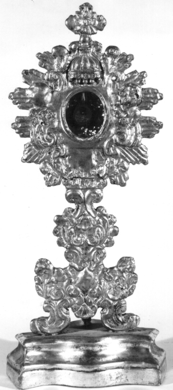 reliquiario - a ostensorio - ambito laziale (metà sec. XVIII)