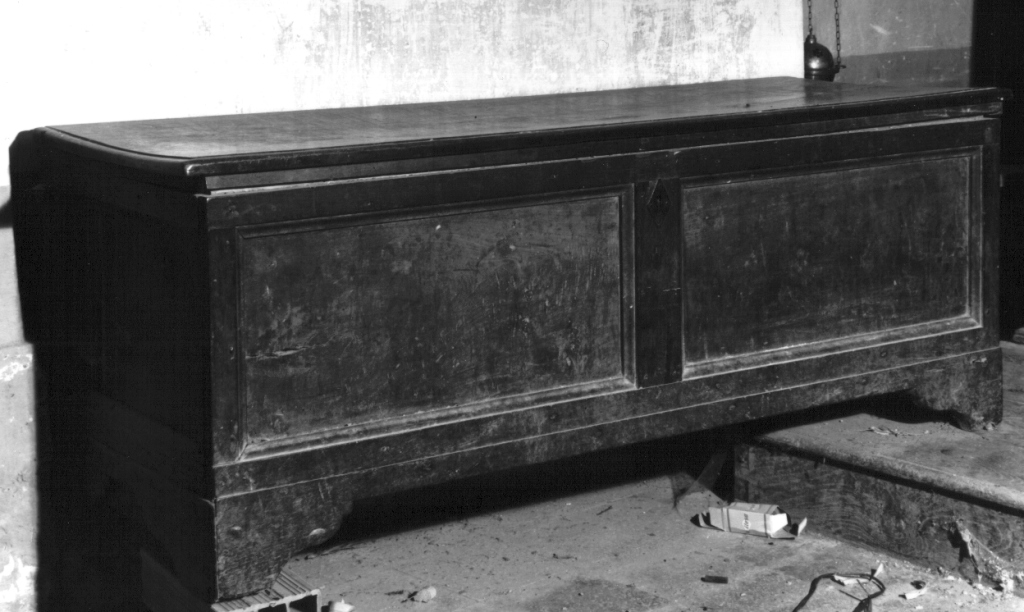 cassapanca - ambito laziale (sec. XVIII)