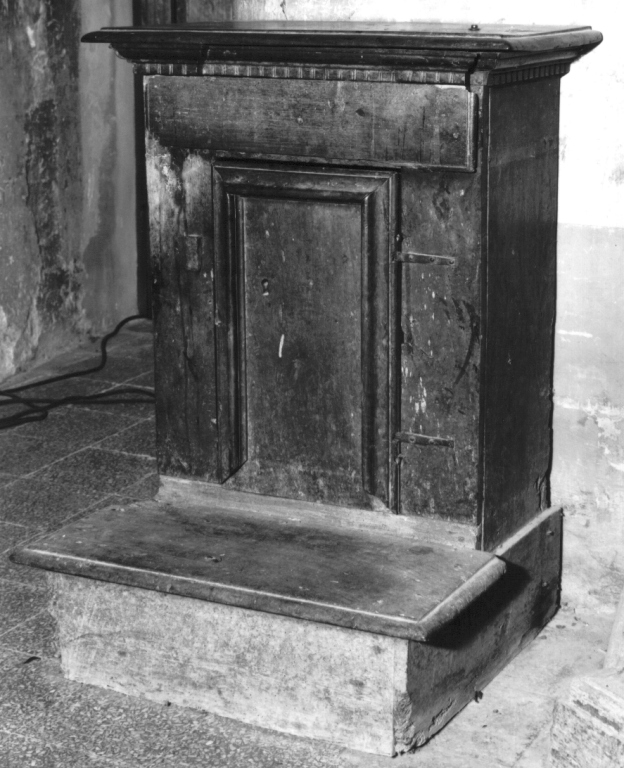 inginocchiatoio - ambito umbro-laziale (fine sec. XVI)