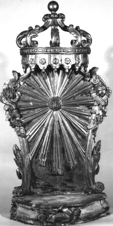tronetto per esposizione eucaristica - ambito laziale (fine sec. XVIII)