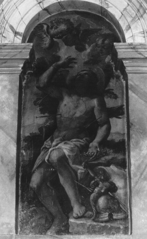 martirio di San Sebastiano (dipinto) di Troppa Girolamo (fine sec. XVII)