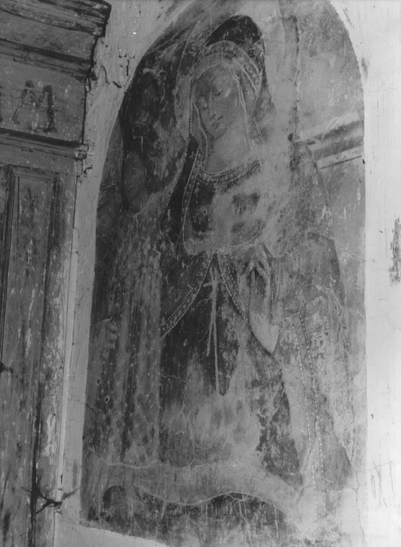 Madonna con Bambino e Santi (dipinto, frammento) - ambito toscano (seconda metà sec. XV)