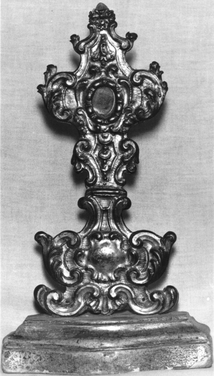 reliquiario - a ostensorio - ambito laziale (sec. XVIII)