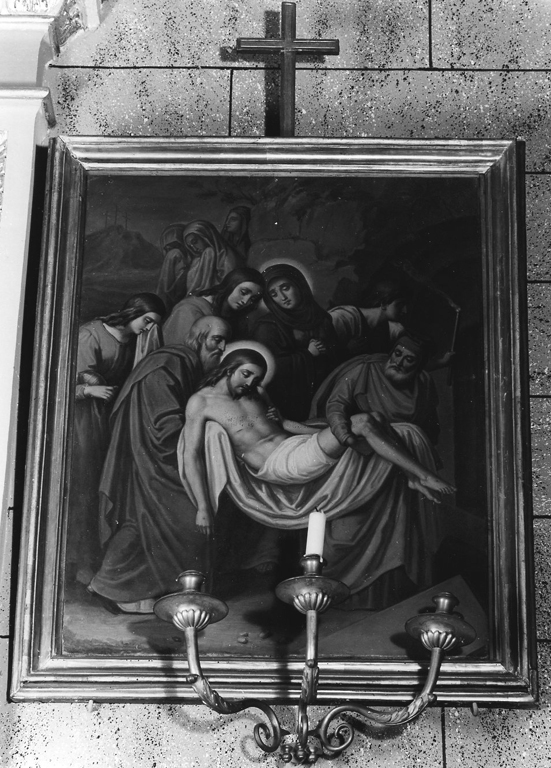Stazioni della Via Crucis (dipinto, ciclo) di Cassarotti Domenico (sec. XIX)