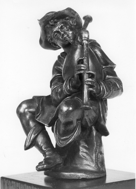 suonatore di cornamusa (statuetta) di Boulogne Jean detto Giambologna (ultimo quarto sec. XVI)