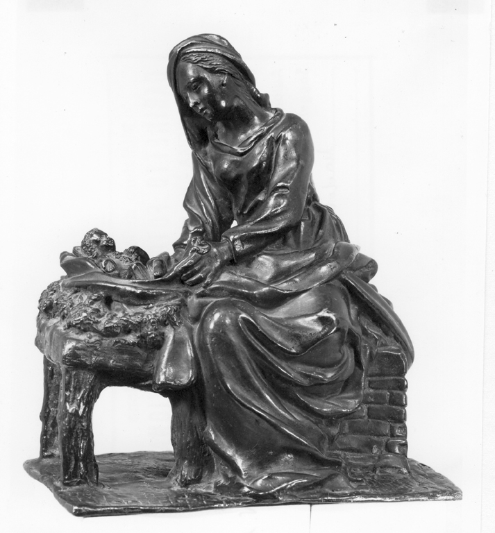 Madonna con Bambino (gruppo scultoreo) di Mazza Giuseppe Maria (secc. XVII/ XVIII)