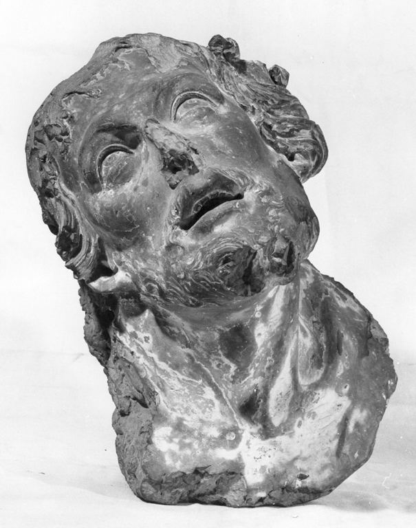 testa di Cristo incoronata di spine (scultura) di Groninger Gerard (attribuito) (secondo quarto sec. XVII)