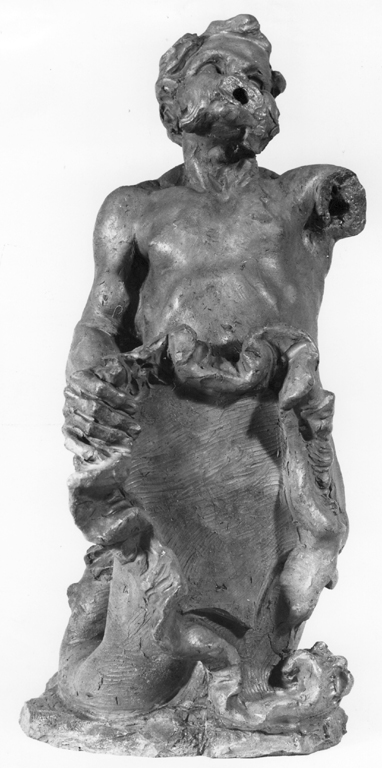 Tritone che regge uno scudo (scultura) di Ferrata Ercole (sec. XVII)