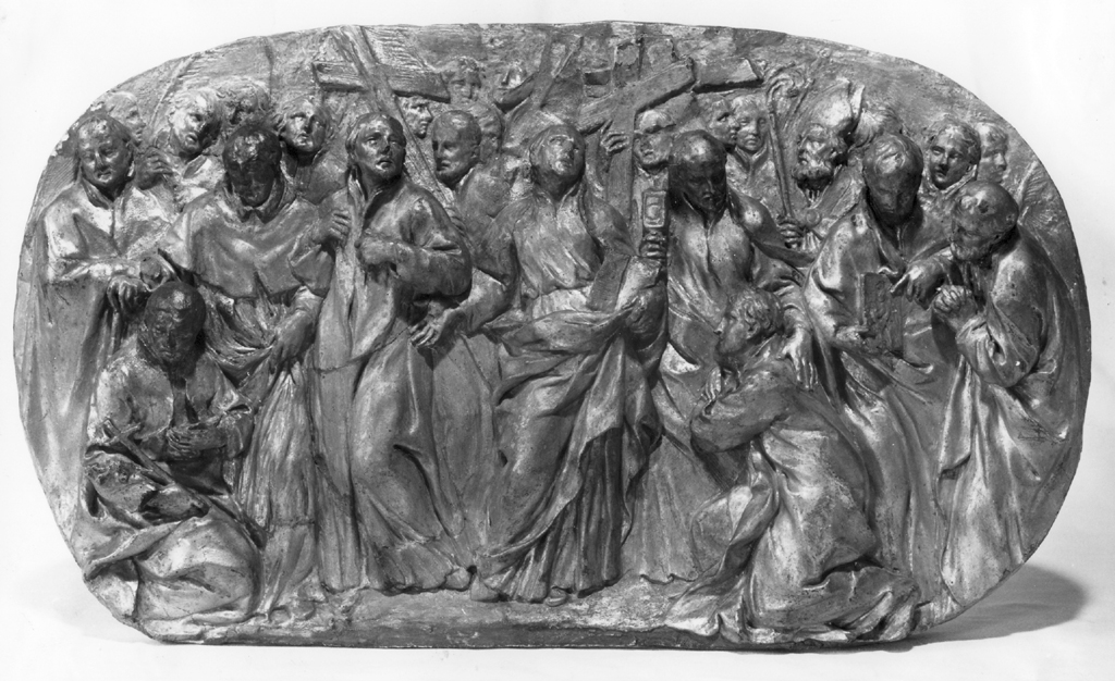 primi santi e beati della Compagnia di Gesù (rilievo) di Algardi Alessandro (sec. XVII) 
