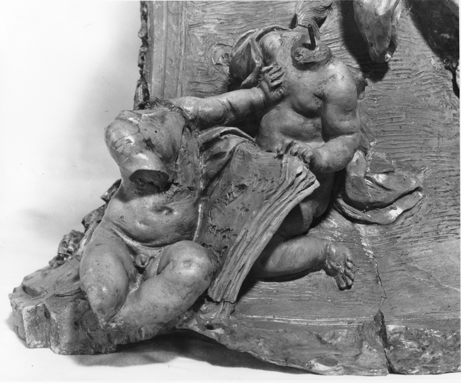 la Fede che regge un medaglione con il ritratto di Innocenzo XI (scultura) di Le Gros Pierre detto Pierre Le Gros il Giovane (sec. XVII) 