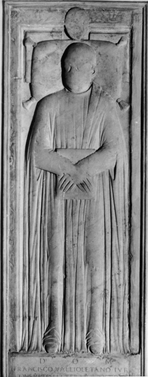 figura maschile distesa (rilievo) - ambito romano (sec. XV)