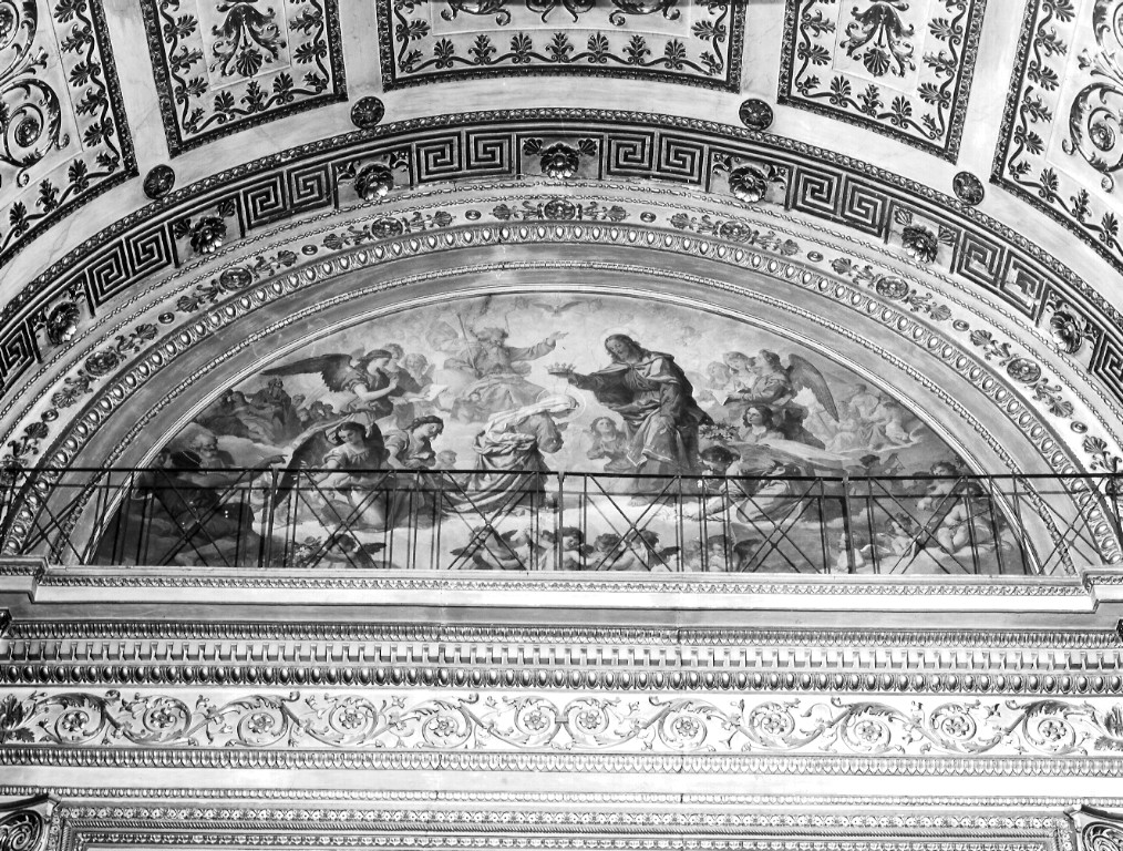 incoronazione di Maria Vergine (dipinto) di Fontana Luigi (attribuito) (sec. XIX)