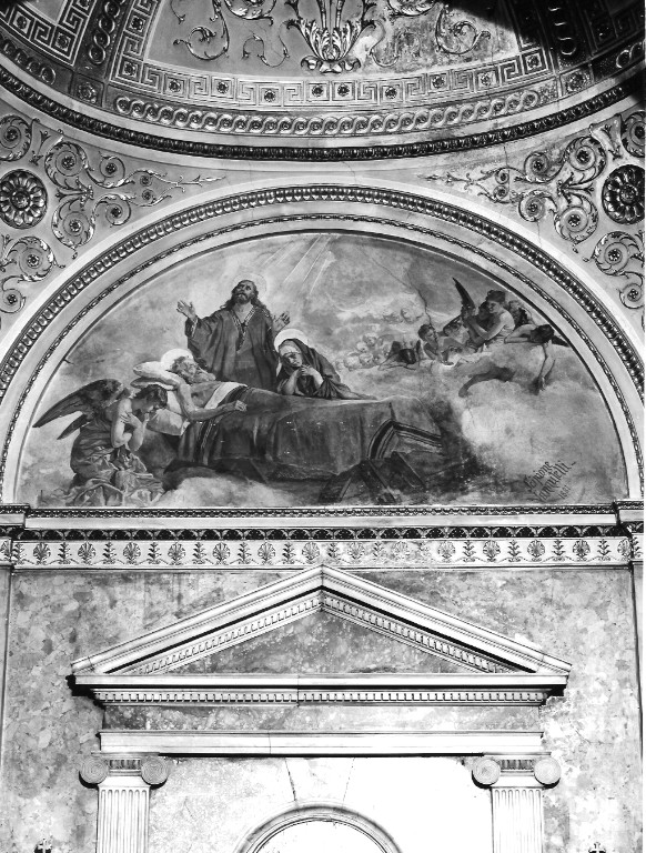 morte di San Giuseppe (dipinto) di Vannutelli Scipione (attribuito) (sec. XIX)