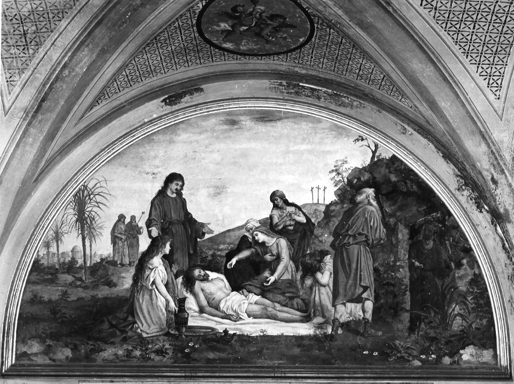 Pietà (dipinto) di Troja Tito (attribuito) (sec. XIX)