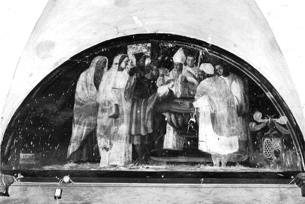 Apparizione di Cristo e della Madonna a San Francesco (dipinto) di Manenti Vincenzo (attribuito) (sec. XVII)