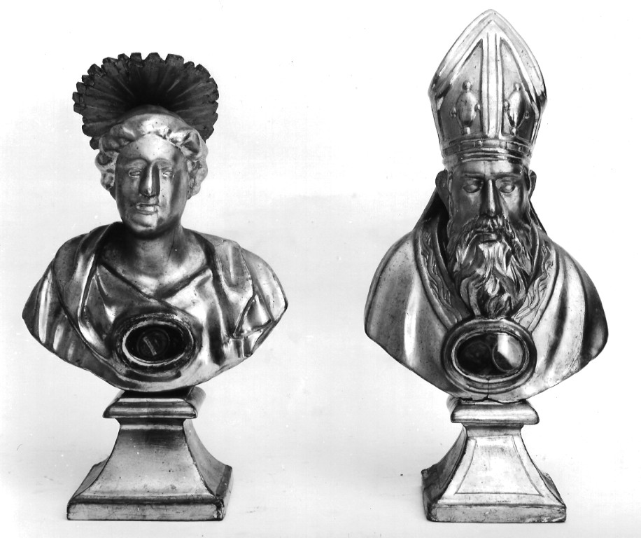 reliquiario - a busto - ambito laziale (sec. XIX)