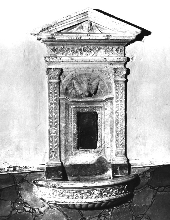 armadietto per oli santi - ambito laziale (fine/inizio secc. XV/ XVI)