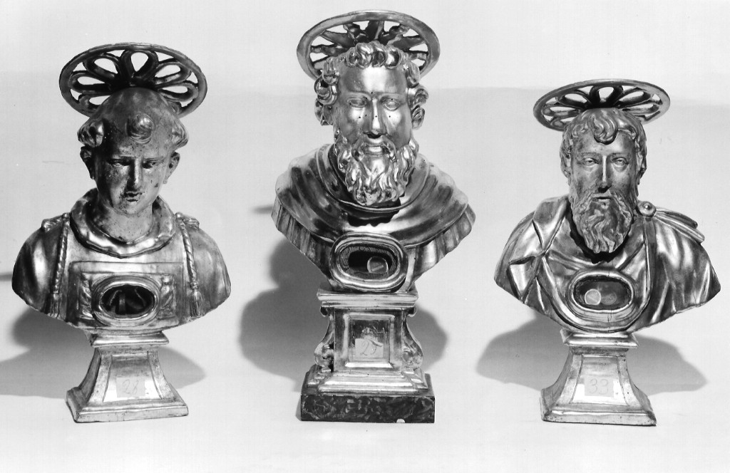 reliquiario - a busto - ambito laziale (fine/inizio secc. XVIII/ XIX)