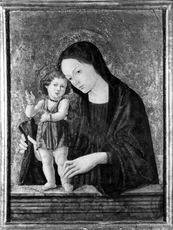 Madonna con Bambino (dipinto) di Aquili Antonio detto Antoniazzo Romano (attribuito) (sec. XV)