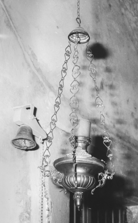 lampada pensile, coppia - ambito romano (sec. XIX)