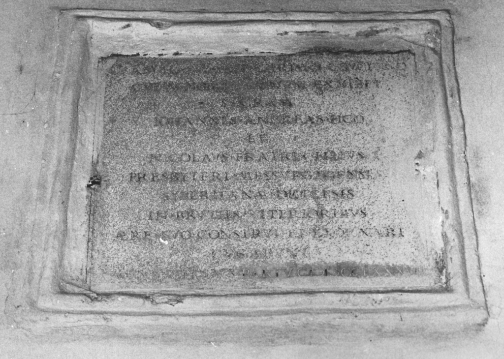 lapide documentaria - ambito romano (sec. XVIII)