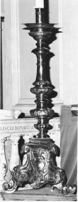 candeliere, coppia - ambito romano (sec. XVIII)