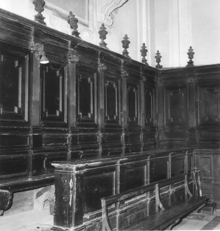 stalli del coro - ambito romano (seconda metà sec. XVII)