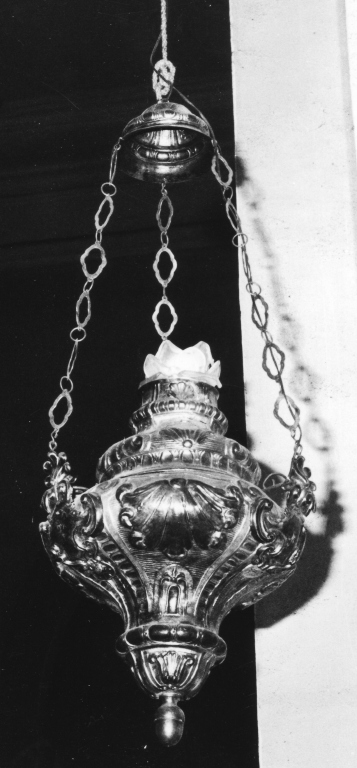 lampada pensile, coppia - ambito romano (sec. XVIII)