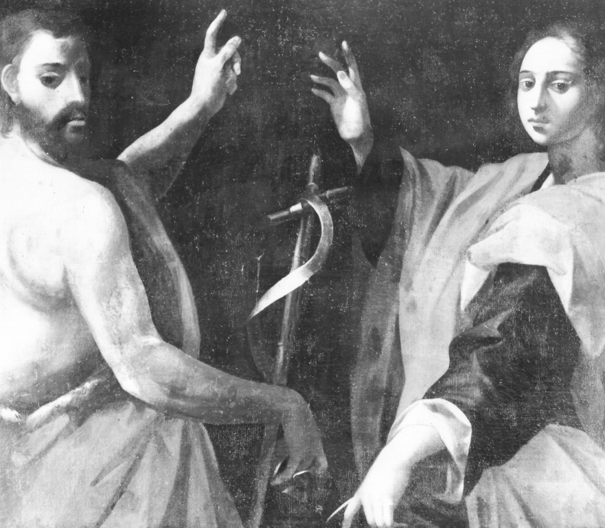 San Giovanni Battista e San Giovanni Evangelista (dipinto) - ambito romano (secondo quarto sec. XVII)