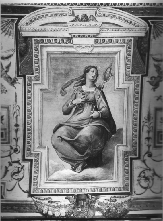 allegoria della Prudenza (dipinto, complesso decorativo) - ambito romano (secc. XVI/ XVII)