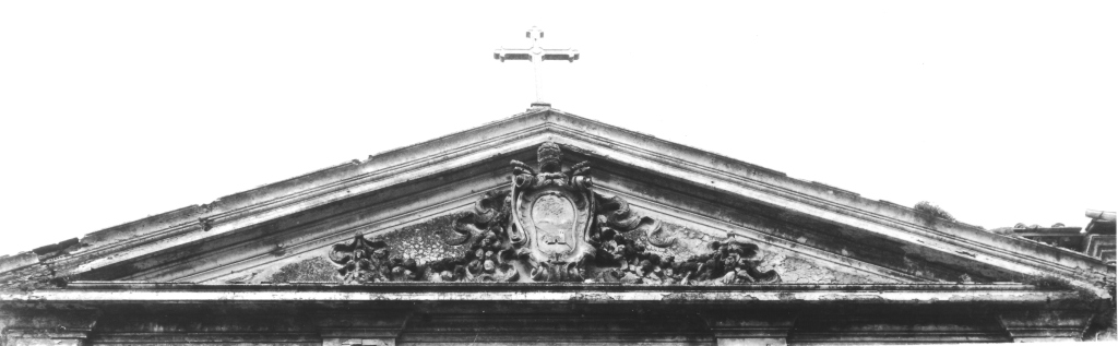 stemma papale (rilievo) - ambito romano (prima metà sec. XVII, sec. XX)