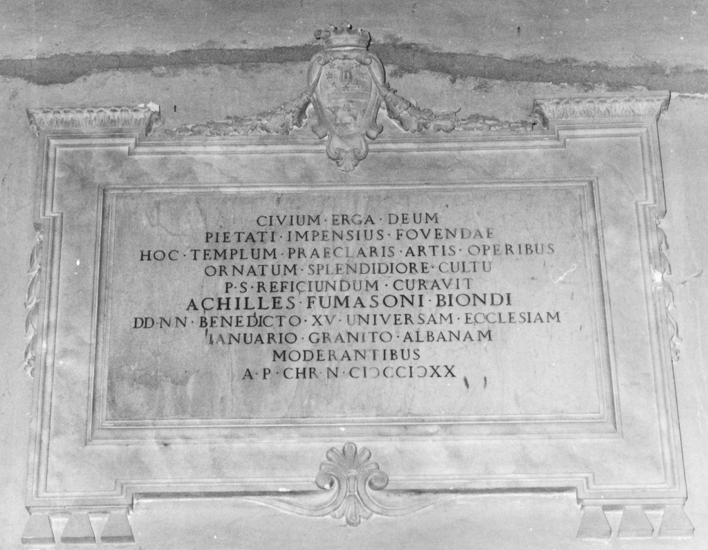 lapide documentaria - ambito romano (sec. XX)