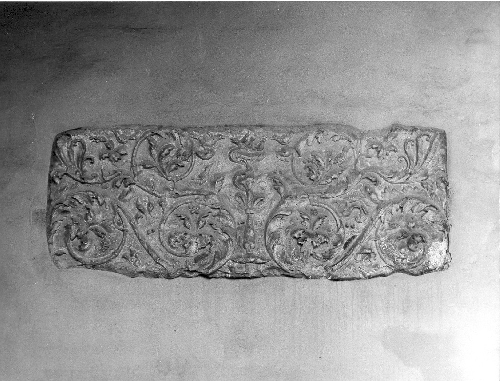 motivi decorativi a girali (rilievo) di De Rossi Giovanni Francesco (inizio sec. I)