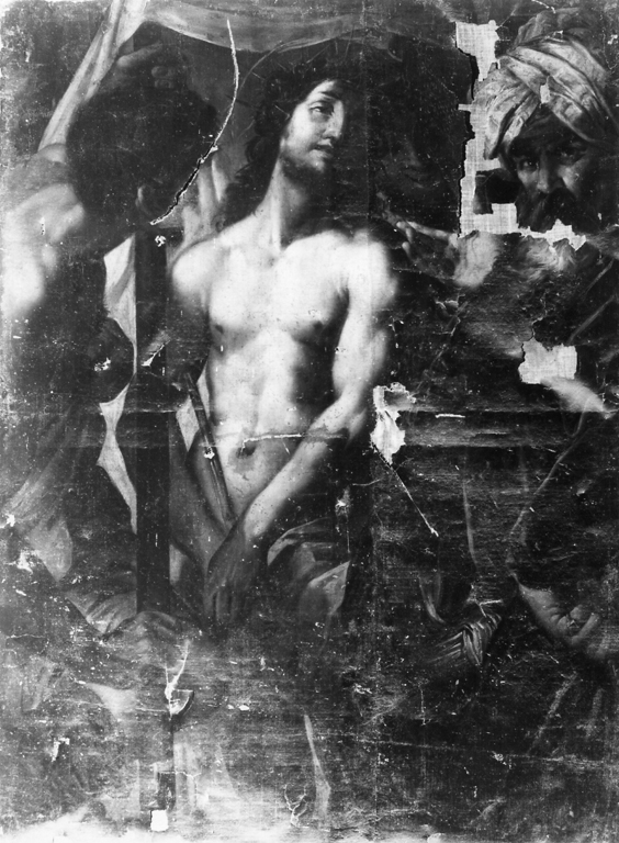 Cristo alla colonna (dipinto, opera isolata) - ambito romano (metà sec. XVII)