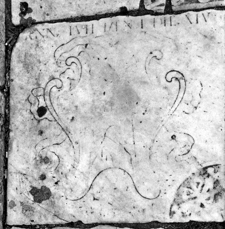 lapide tombale - ambito laziale (sec. XVII)