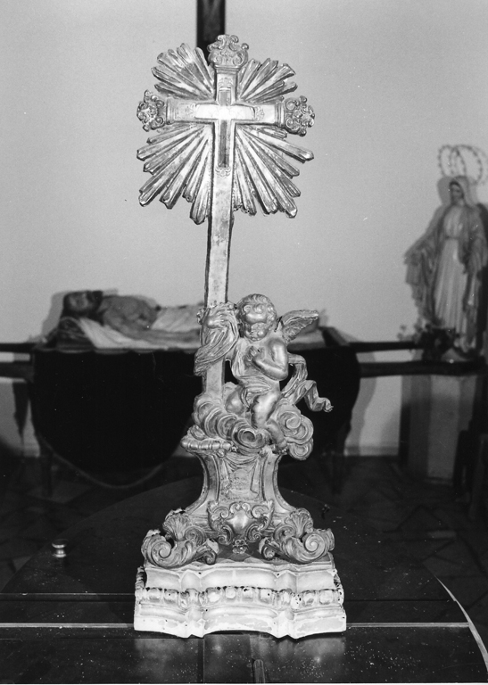 reliquiario - a croce di Politi Antonio (prima metà sec. XVIII)