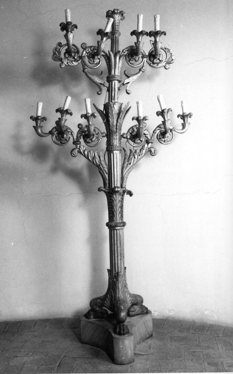 candeliere, coppia - ambito laziale (seconda metà sec. XIX)