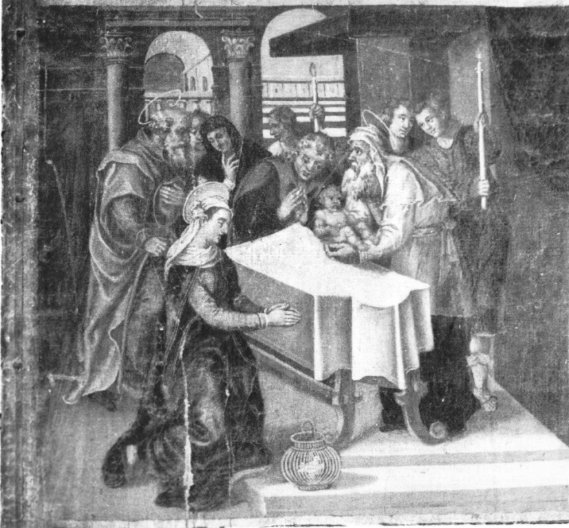 circoncisione di Gesù Bambino (dipinto) - ambito laziale (inizio sec. XVII)