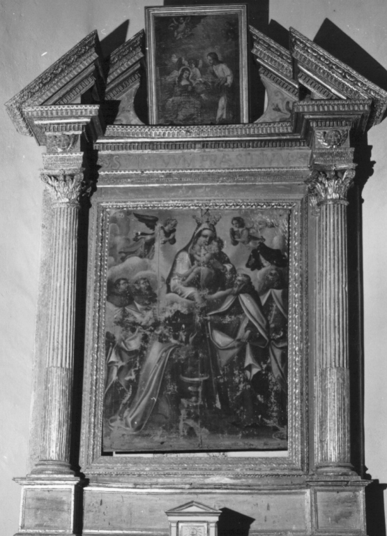 Santa Francesca di Chantal con Cristo (dipinto) - ambito laziale (seconda metà sec. XVIII)