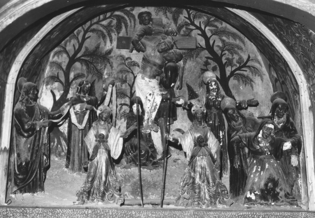 deposizione di Cristo dalla croce (gruppo scultoreo) - ambito abruzzese (sec. XVI)