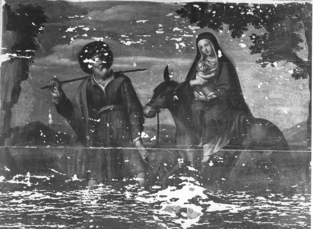 fuga in Egitto (dipinto) - ambito laziale (metà sec. XVII)