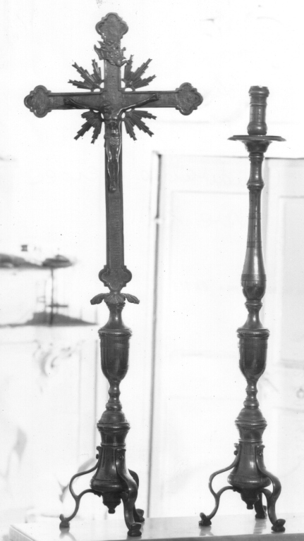 servizio d'altare, insieme - ambito abruzzese (sec. XIX)