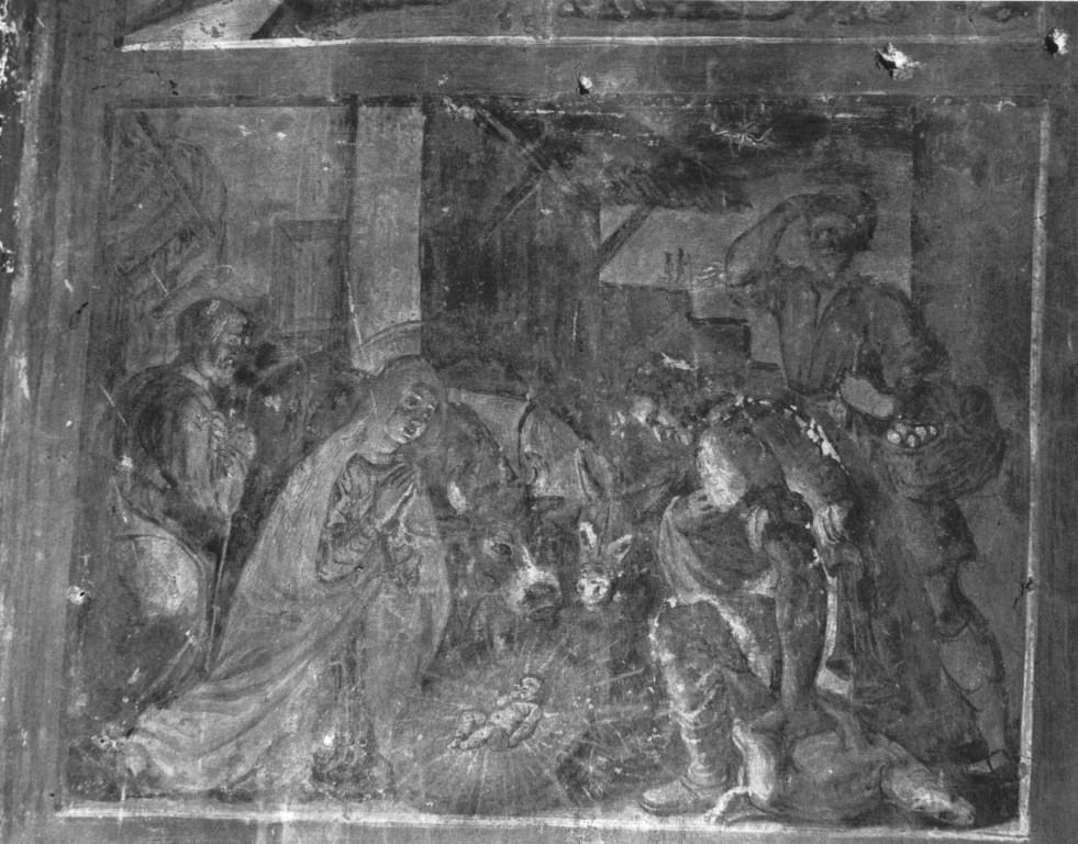 adorazione dei pastori (dipinto) - ambito laziale (sec. XVII)