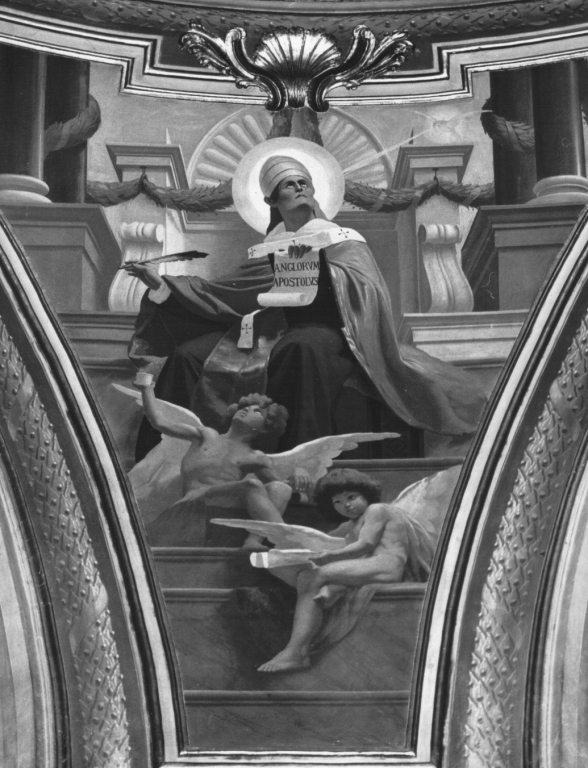 San Gregorio Magno (dipinto) di Monti Vincenzo (primo quarto sec. XX)