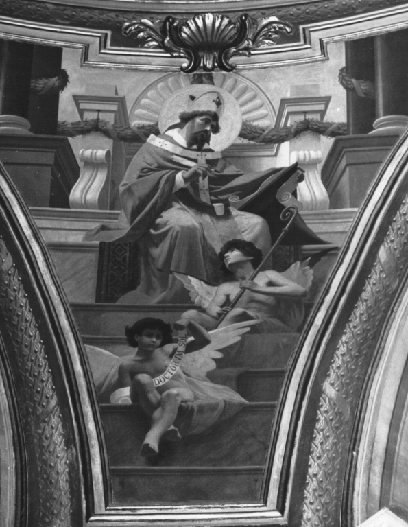 Sant'Agostino (dipinto) di Monti Vincenzo (primo quarto sec. XX)